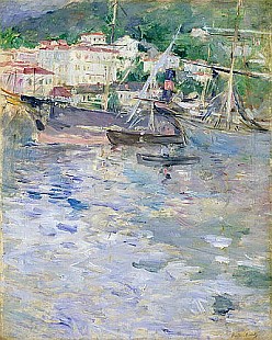 Berthe Morisot - The Port, Nice, 1882