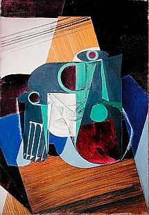 Juan Gris - Wine Jug and Glass