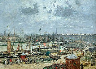 Eugéne Boudin - The Port of Bordeaux