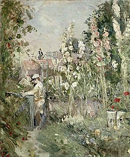 Berthe Morisot - Young Boy in the Hollyhocks