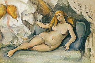 Paul Cézanne - Female Nude on a Sofa