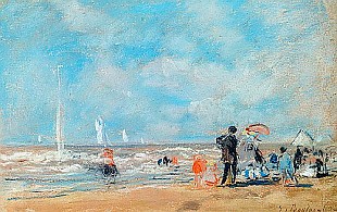 Eugéne Boudin - On the Beach