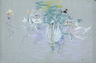 Berthe Morisot - Swans, 1885