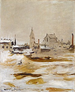Edouard Manet - Effect of Snow at Petit-Montrouge