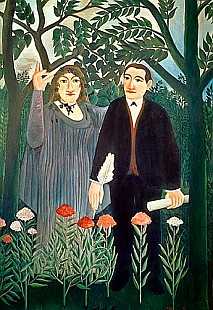 Henri Rousseau - The Muse Inspiring the Poet