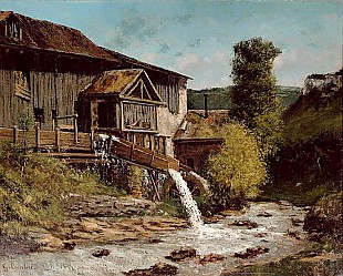 Gustave Courbet - The Sawmill on the River Gauffre
