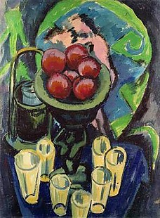 Ernst Ludwig Kirchner - Still Life with Glasses