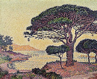 Paul Signac - Umbrella Pines at Caroubiers, 1898
