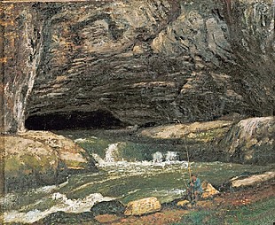 Gustave Courbet - The Source of the Loue or La Grotte Sarrazine