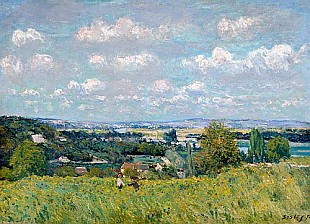 Alfred Sisley - The Valley of the Seine at Saint-Cloud