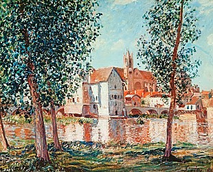 Alfred Sisley - The Loing at Moret