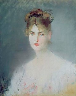 Edouard Manet - Portrait of a Young Woman with Blonde Hair and Blue Eyes