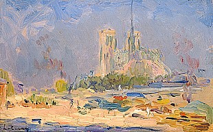 Albert-Charles Lebourg - Quai de la Tournelle and Notre-Dame de Paris