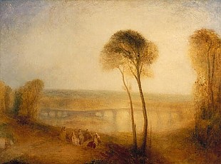 Joseph Mallord William Turner - Landscape with Walton Bridges, 1845