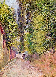 Alfred Sisley - Landscape near Louveciennes