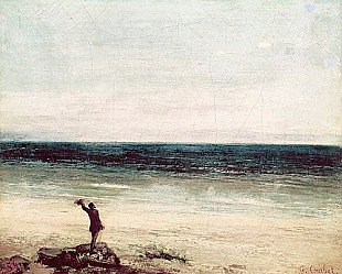 Gustave Courbet - The Artist on the Seashore at Palavan