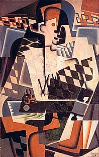 Juan Gris - Harlequin with a Guitar
