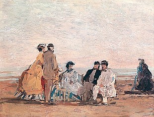 Eugéne Boudin - On the Beach at Trouville