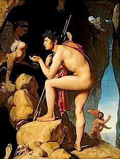 Jean Auguste Dominique Ingres - Oedipus and the Sphinx