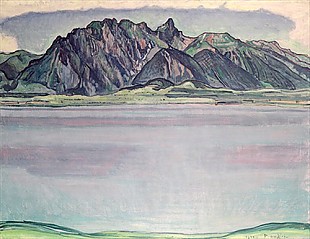 Ferdinand Hodler - Thunersee with the Stockhorn Mountains