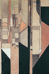 Juan Gris - Glass and Bottle