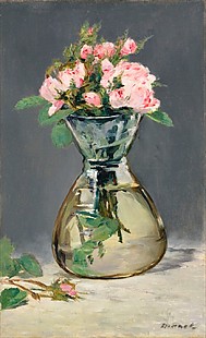 Edouard Manet - Moss Roses in a Vase