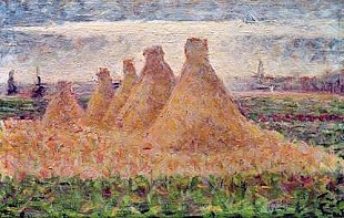 Georges-Pierre Seurat - Straw Stacks