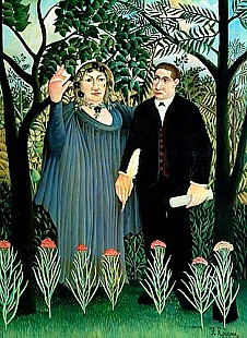 Henri Rousseau - The Muse Inspiring the Poet