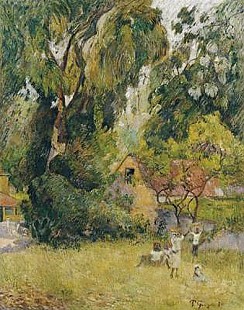 Paul Gauguin - Huts under the Trees