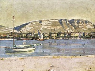 Ferdinand Hodler - Geneva Harbour and the Saleve
