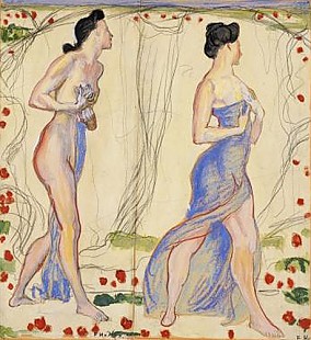 Ferdinand Hodler - Study for 'Die Empfindung I'