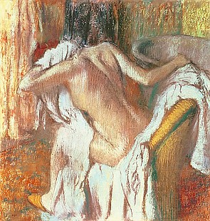 Edgar Degas - Woman drying herself