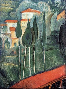 Amadeo Modigliani - Landscape, South of France