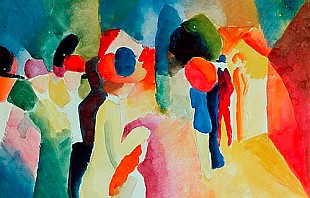 August Macke - Meeting people