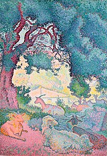 Henri-Edmond Cross - Landscape with Goats