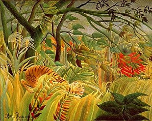 Henri Rousseau - Tiger in a Tropical Storm