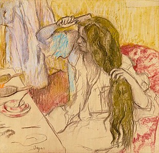 Edgar Degas - Woman in the bathroom