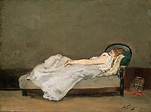 Paul Gauguin - Fair Haired Woman on a Sofa