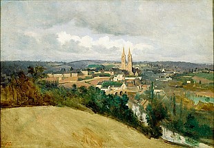Jean Baptiste Camille Corot - View of the Town of Saint-Lo