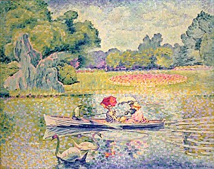 Henri-Edmond Cross - The Promenade in the Bois de Boulogne