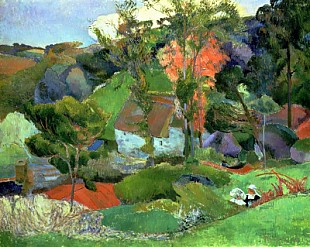 Paul Gauguin - Landscape at Pont Aven