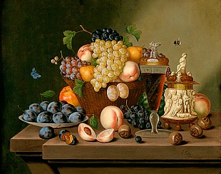 Johann Georg Seitz - Still Life with ivory cup and carafe