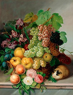 Leopold Kuwasseg - Still life with pomp
