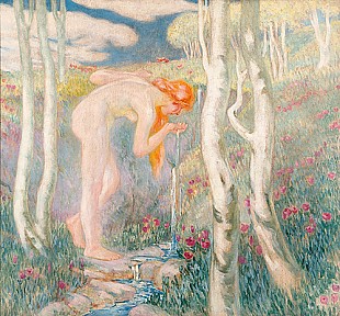 Ludolf Verworner - Nude at a source