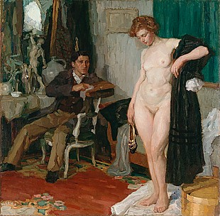 Lothar von Seebach - Painter and his model