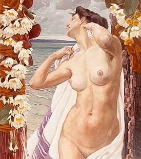 Reinhold Max Eichler - Nude at lake bank