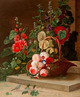 Hermahnia Neergaard - Huge still life of flowers