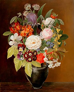 Johan Laurentz Jensen - Still life(...)in an ceramics vase