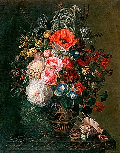 Monogrammist A.H. - Flower stillife