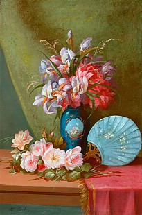 Max Carlier - Floral still life